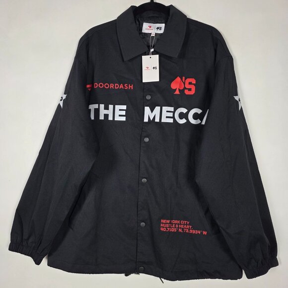 Doordash Other - Doordash Aces The Mecca New York Hustle Heart NWT Mens 2XL Snap Black Jacket